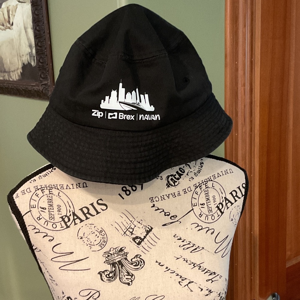 Black Bucket Hat by Zip Brex Navan